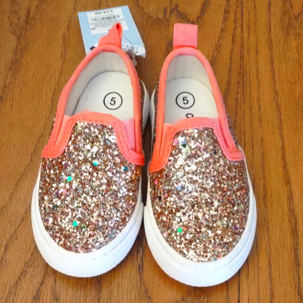 NWT Girls Infant Sneakers Size 5 - Cat and Jack - Picture 2 of 6